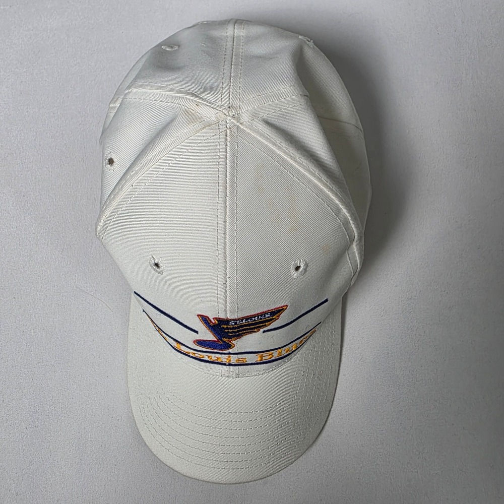 The Game St. Louis Blues Hat Mens White Vintage NHL Snapback Embroidered - Picture 2 of 9